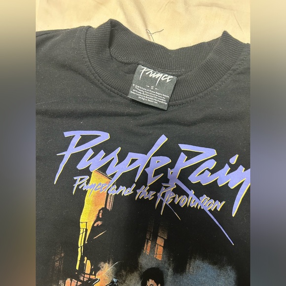Prince Purple Rain Cropped Sweater, S - Picture 3 of 5